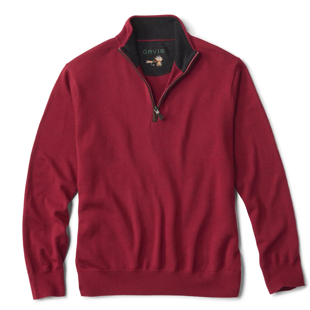 トップス HOUSE OF THE VERY 'S merino wool Orvis- M Merino Wool 1/4 Zip Sweater – The Canoe House