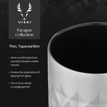 Load image into Gallery viewer, Viski-Paragon Ceramic Coated Rocks Tumbler w/ Lid - Satin Green
