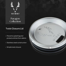 Load image into Gallery viewer, Viski-Paragon Ceramic Coated Rocks Tumbler w/ Lid - Satin Green