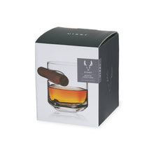 Load image into Gallery viewer, Viski- Raye Crystal Whiskey Glass w/ Built-in Cigar Holder