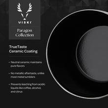 Load image into Gallery viewer, Viski-Paragon Ceramic Coated Rocks Tumbler w/ Lid - Satin Green