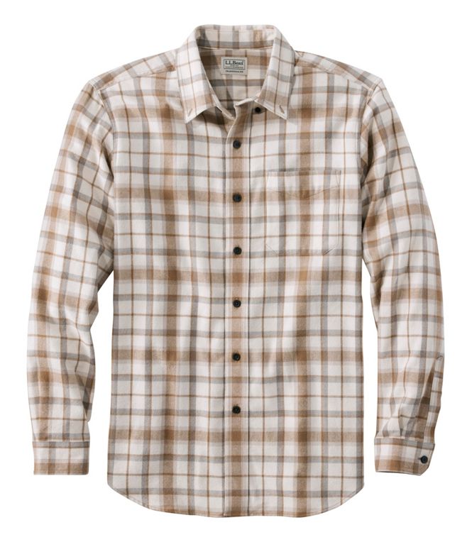 LL Bean- M L/S Scotch Plaid Flannel Shirt