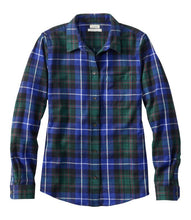Load image into Gallery viewer, LL Bean- W L/S Scotch Plaid Flannel Shirt
