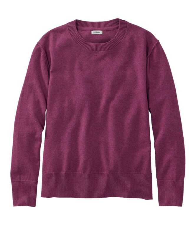 LL Bean- W Cotton/Cashmere Crewneck Sweater
