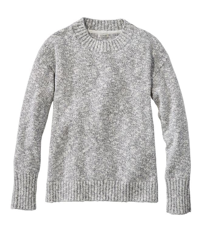 LL Bean- W Cotton Ragg Crewneck Sweater