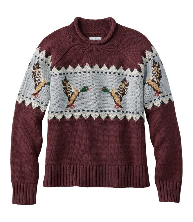 LL Bean- W Signature Original Cotton Rollneck Sweater