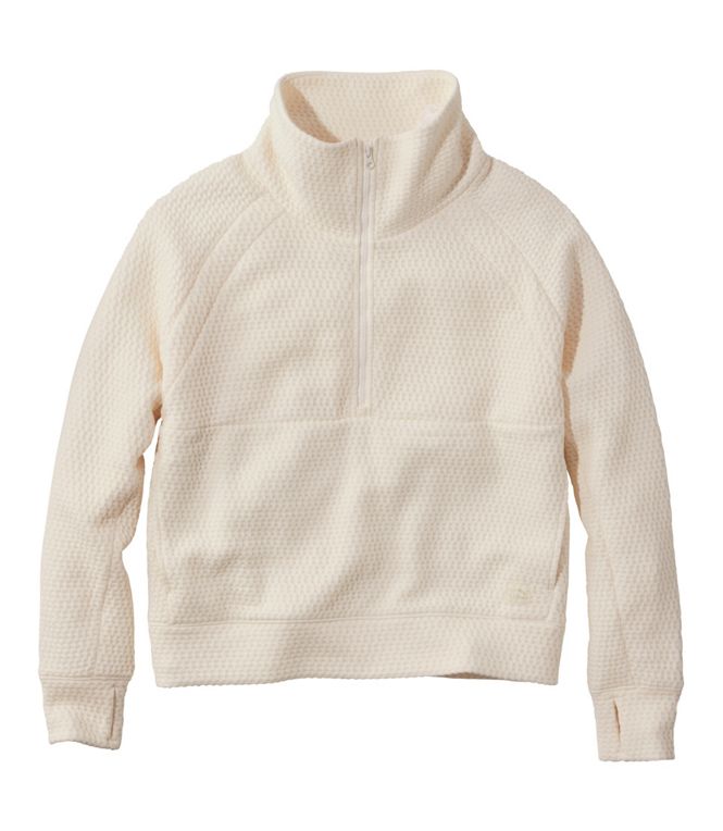 LL Bean- W Ridgeknit 1/2 Pullover