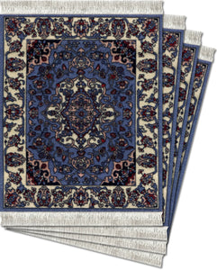 4 pc CoasterRug Set Contemporary Jaipur