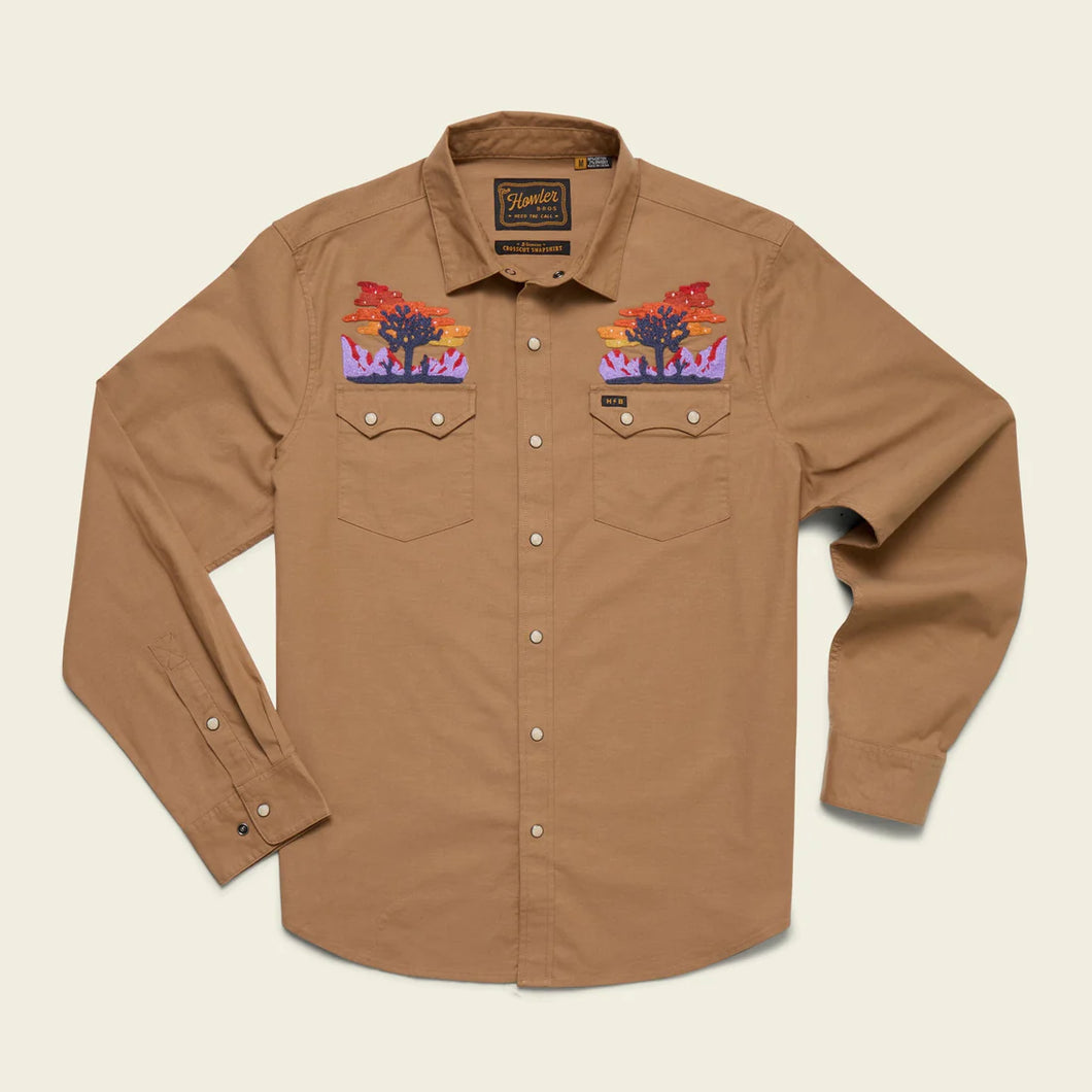 Howler Brothers- M L/S Crosscut Deluxe Snapshirt