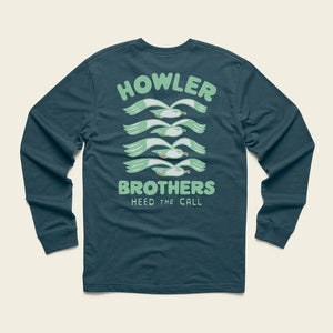 Howler Brothers- M L/S Flocka Seagulls Tee