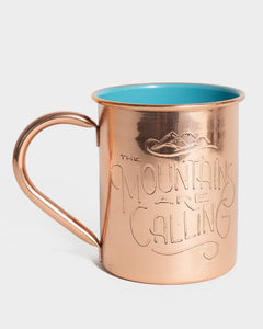 Mtns Are Calling 14Oz Copper Enamel Lined Mug