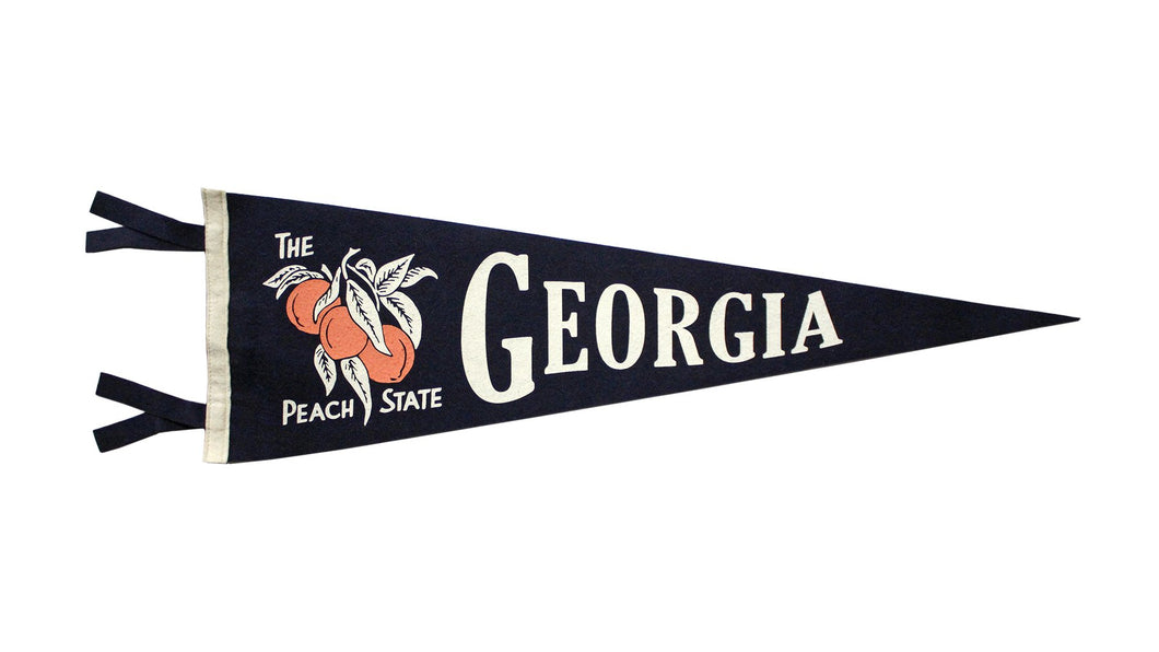 Georgia Pennant - The Peach State • Oxford Pennant Original