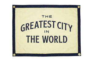 Greatest City in the World Camp Flag • United By Blue x True Hand Society x Oxford Pennant Original